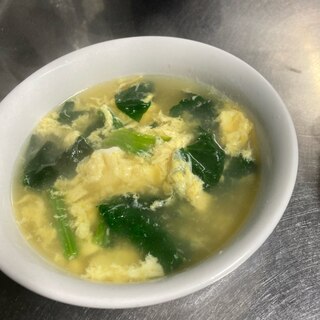 ほうれん草と卵のスープ